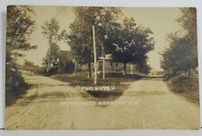 NH Northwood Narrows, Two Ways New Hampshire RPPC 1908 to Alton Bay Postcard O12 picture