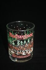 Budweiser 1992 Holiday Clydesdale Short Whiskey Highball Glass 4 1/2 in. picture