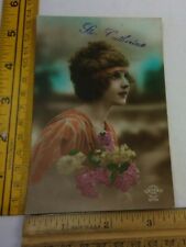 St. Catherine flapper looking Woman Paris France 1910s Real Photo Postcard RPPC picture