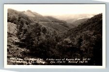 Scenic View From Top Cheat Mountain Aurora West Virginia RPPC Vintage Postcard picture