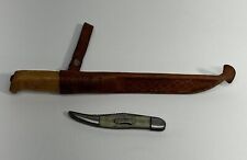 Rapala J. Marttiini Fishing Knife W/ Leather Sheath & Colonial Fish-Knife picture