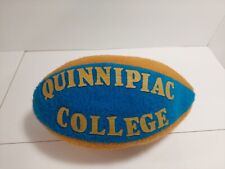 Vintage Quinnipiac College Football Plush Stuffed Yellow Blew University Retro picture