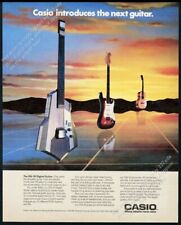1987 Casio DG-10 digital guitar photo vintage print ad picture