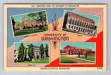 Seattle WA-Washington, University of Washington, Antique Vintage Postcard picture