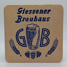 Vintage Giessener Brauhaus Brewery Beer Coaster Giessen Germany-S348 picture