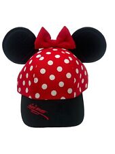 Walt Disney World Girls Youth Mini Mouse Ears Polka Dot Adjustable Baseball Hat picture
