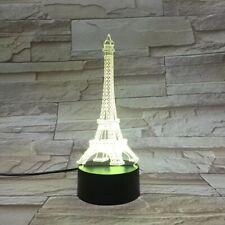 Eiffel Tower 3D CREATIVE VISUALIZATION LAMP NIGHT LIGHT USB PLUG picture