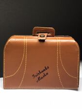 RARE Vintage Souvenir Suitcase ~ Fairbanks Alaska ~ Little Black Book & Dates picture