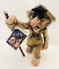 RARE Nyform Hiking Troll With Walking Stick 9” Genuine Norwegian Troll 1996 Tags picture