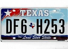 EXPIRED TEXAS LICENSE PLATE *LONE STAR STATE* RANDOM LETTERS/NUMBERS NICE MINT picture