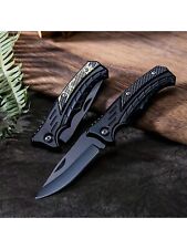 1pc Outdoor Folding Knife, Multifunctional Stainless Steel Camping Knife picture