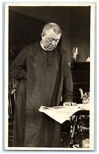 c1910's Father Gable Christian Church Priest Posted Antique RPPC Photo Postcard picture