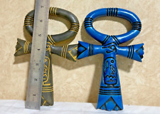 2x Antique Egyptian Key of life Ankh key Ancient Egyptian Antiquities 7 inch picture