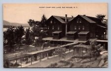PC1/ Big Moose New York Postcard c1920 Adirondacks ADK Higby Camp Lake 547 picture