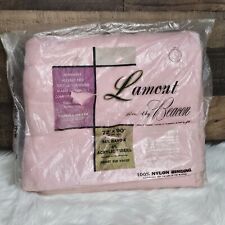 VTG Beacon Lamont Blanket Pink 90x72 Full Twin Satin Binding Therma-Weave READ  picture