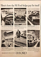 1961 Ford '61 Vintage Print Ad How the 61' Ford Helps Pay For Itself picture