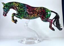 CUSTOM Breyer model horse BRISTOL JUMPER Mold, Rainbow Decorator picture