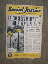August 14 1939 Social Justice Newspaper Congress Kills New Deal Bills John Lewis picture