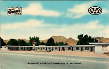 Post Card  Thermopolis Wyoming Rainbow Court Motel picture