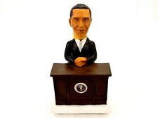 Barack Obama Bobblehead Figurine, Sitting At President Desk, Political Souvenir picture