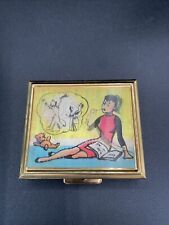 Vintage Novelty 1960's Flip Motion Picture Photo Storage Compact  picture