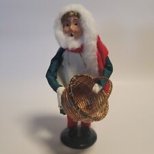 1996 Byers Choice Carolers Woman Caroler Holding Wicker Basket picture