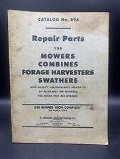 1959 Des Moines Iron Co Repair Parts Catalog Mowers/Combines/Swathers/Harvester  picture