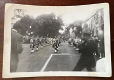 VTG 1948 Photo Army Day Parade Royal Highlanders Marching Band Scottish Bagpipes picture