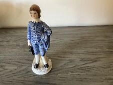 Vintage Figurine Colonial Boy In Blue By ARDCO 6” Made In Japan picture