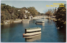 Aquarena San Marcos, Texas Aquarena Glass Bottom Boats Vintage Postcard A7 picture