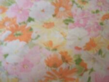2 Vintage Cannon Featherlite Full Flat Sheets Roses COTTAGE CORE FLOWER POWER picture