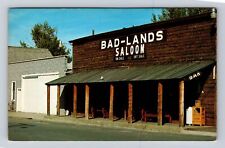 Medora ND-North Dakota, Replica Bad-Lands Saloon, Antique Vintage Postcard picture