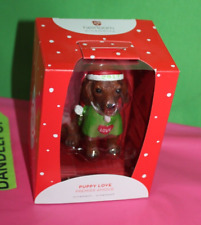 American Greetings Puppy Love 2017 Premier Amour Christmas Holiday Ornament 025M picture