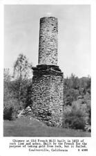 RPPC Chimney Old French Mill, Coulterville, CA c1940s Frashers Vintage  Postcard picture