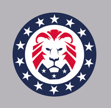 Car / truck Sticker, The Patriot Party Lion Head Sticker Trump MAGA 2024 (5