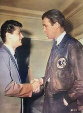RARE COLOR STILL TONY CURTIS MEETS JIMMY STEWART. picture