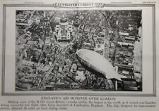 October 28, 1928 Illustrated News Poster England's Air Monster Over London R-101 picture