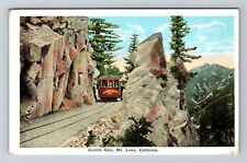 Mt Lowe CA-California, Granite Gate, Train, c1930 Antique Vintage Postcard picture