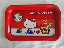 1976 SANRIO Japan HELLO KITTY Metal Tin Tray Super Cute Vintage Good Condition picture