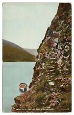 Vintage Path to St. Kevin's Bed Glendalough Ireland Postcard Unposted DB picture