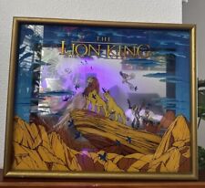 Extremely Rare 1990’s Disney Promotional Lion King Etched Mirror Shadow Box 3D  picture