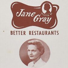 1960s Jane Gray Restaurant Placemat Bartow Ft Lauderdale Myers Seaquarium Miami picture