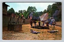 Blowing Rock NC-North Carolina, Indian Raid Tweetsie Railroad, Vintage Postcard picture