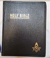 Giant Holy Bible Red Letter Masonic Edition Cyclopedic Indexed Hertel VTG 1951 picture