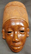 Old Vintage Handmade Haitian Folk Art Terracotta Pottery Mask  picture