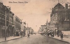 Ottawa, Ohio Postcard Main Street Theatre Hardware  c 1915  OH2 picture