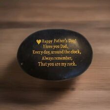Father's Day Gifts I Love You Dad Heart Engraved Rock Stone Sentimental  picture
