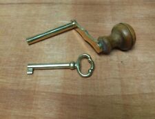 Genuine Howard Miller Grandfather Clock Door Key and Winding Crank - Old Style  picture