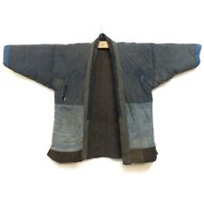 Vintage Japanese Kimono Mending Padded Jacket Coat Indigo-dyed Noragi Boro Japan picture