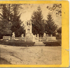 GREENWOOD CEMETERY, N.Y. Monument of Miss Charlotte Canda-Anthony Stereoview A19 picture
